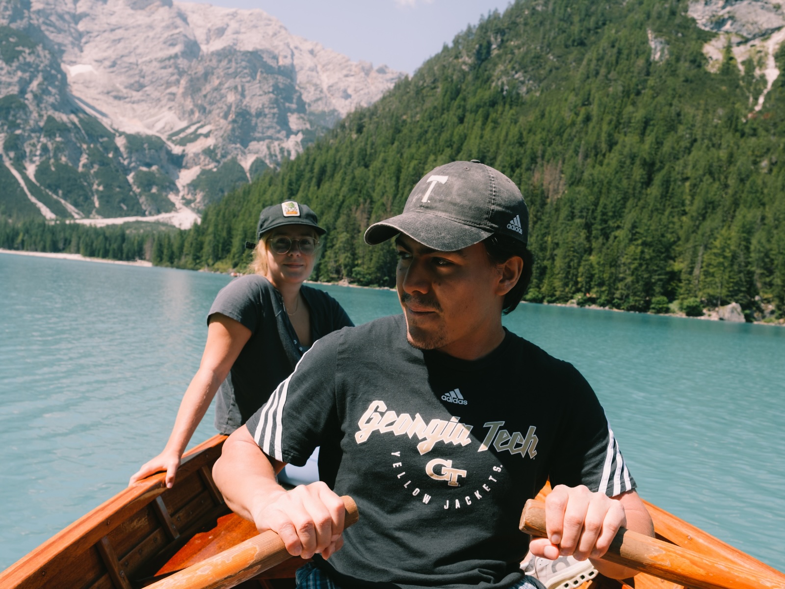 rowing.