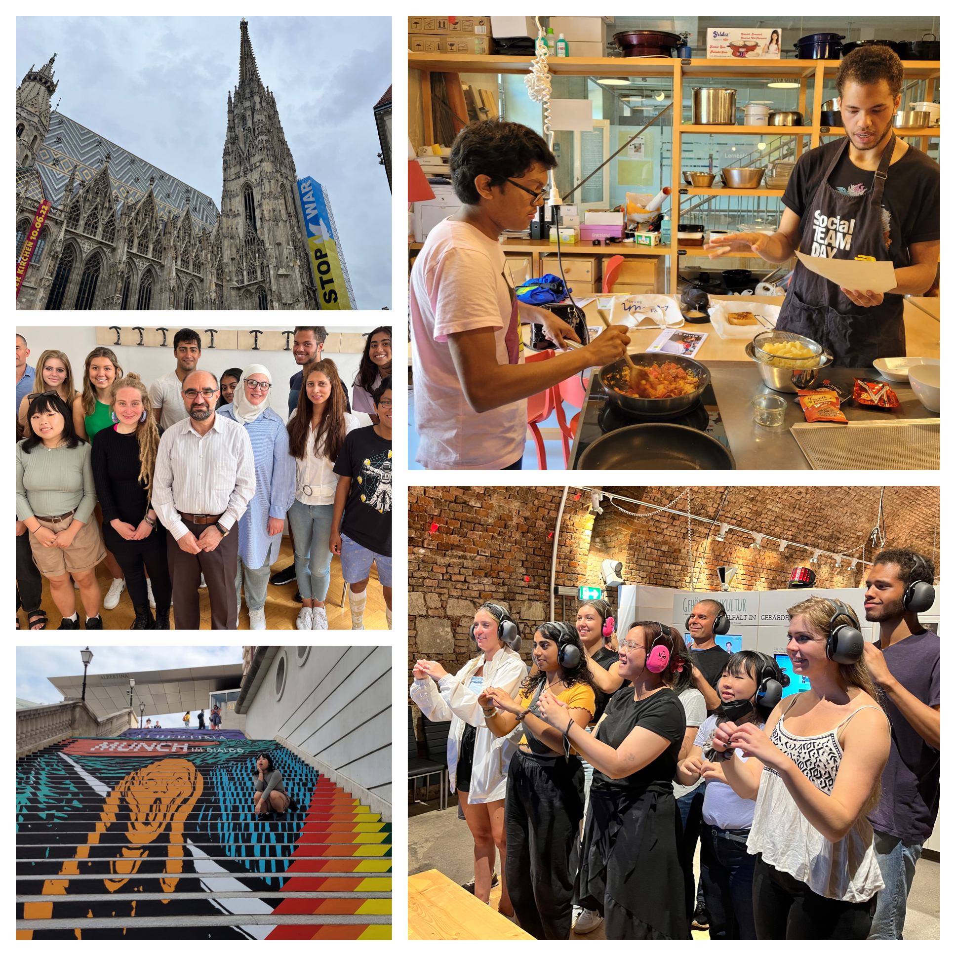 Collage of pics from the LSG study abroad program